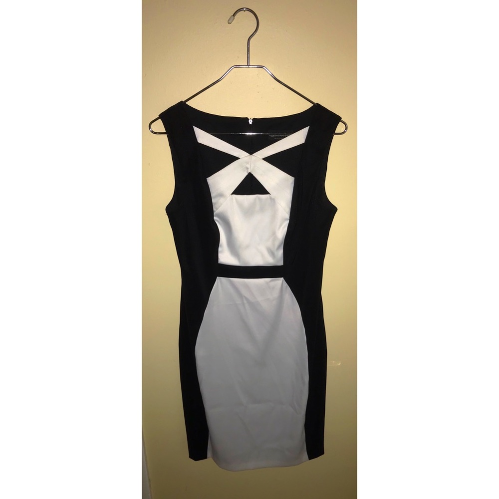 Connected Apparel Black & White Dress - Picture 1 of 2